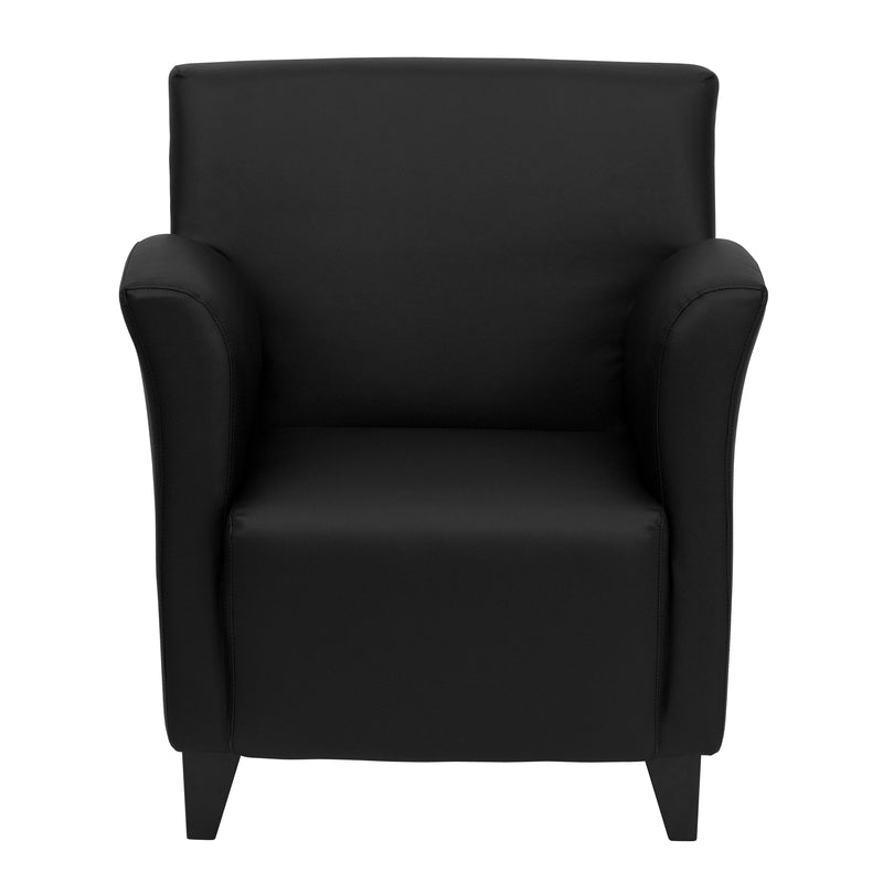 SINGLEWAVE Roman Series Black LeatherSoft Lounge Chair