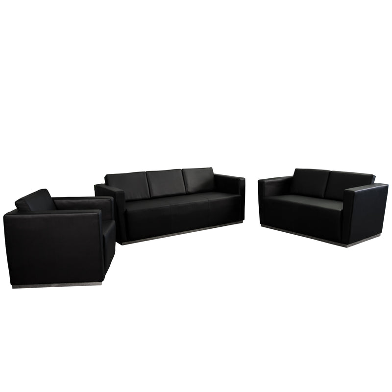 SINGLEWAVE Trinity Series Reception Set in Black LeatherSoft