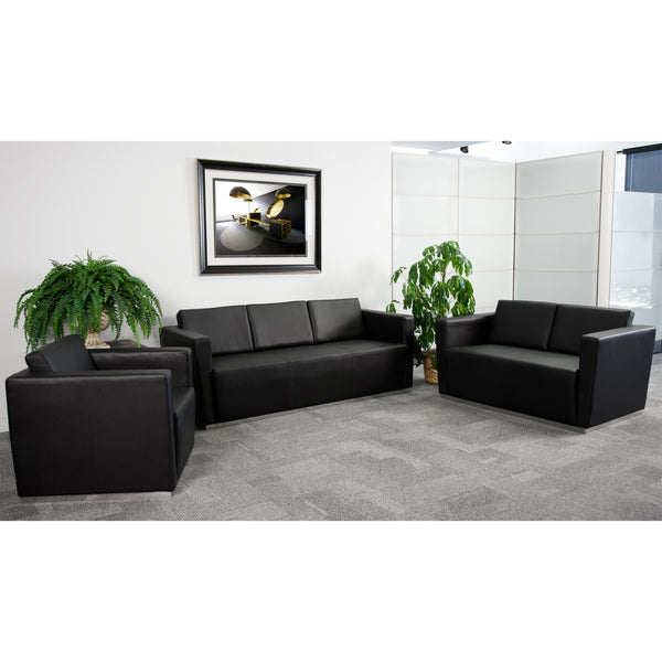 SINGLEWAVE Trinity Series Reception Set in Black LeatherSoft