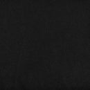 Black Fabric Saddle Wing Ottoman