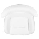 White LeatherSoft Swivel Wing Chair